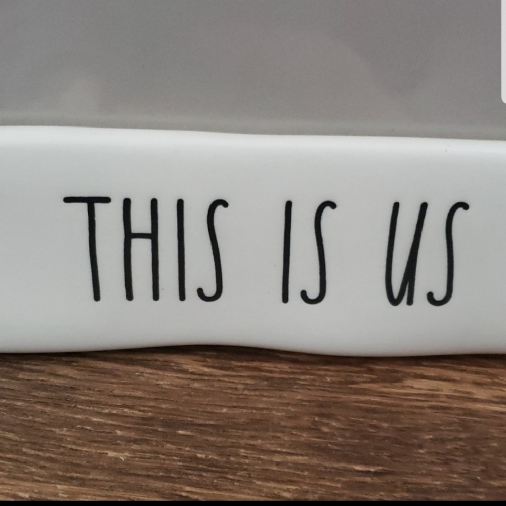 Rae Dunn This is us  5x7 ceramic photo fra… - Picture 2 of 4